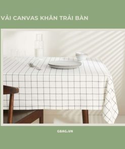 vải canvas khăn trải bàn đẹp trang trí nhà