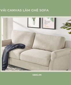 vải canvas làm ghê sofa