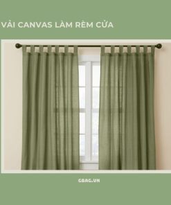 vải canvas làm rèm cửa