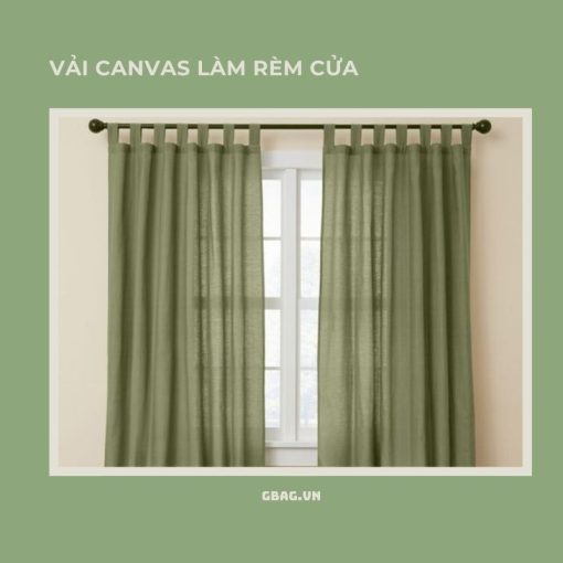 vải canvas làm rèm cửa