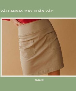 vải canvas may Chân váy