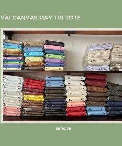 vải canvas may túi tote