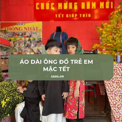 áo dài ông đồ cách tân bé trai mặc tết đẹp vải lụa