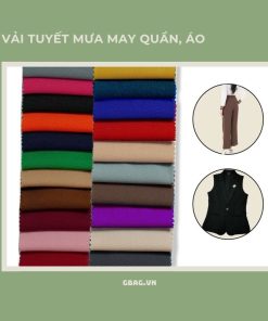 vải tuyết mưa may quần, áo giá rẻ sỉ tphcm