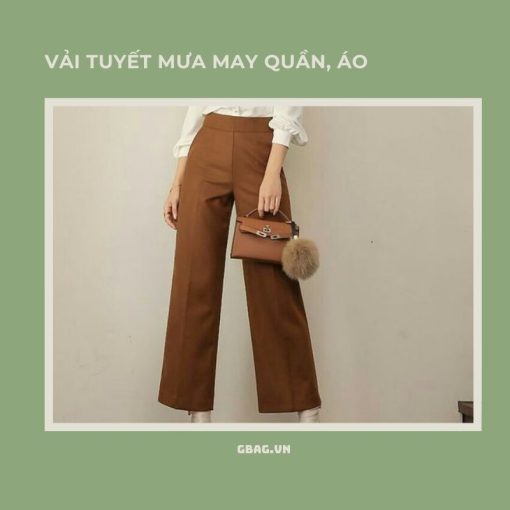 vải tuyết mưa may quần tây công sở cho nữ đẹp