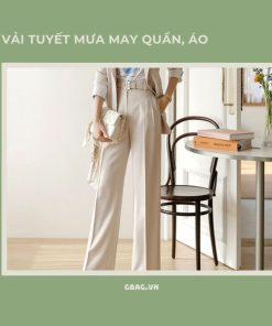 vải tuyết mưa may quần tây công sở cho nữ đẹp giá rẻ tphcm